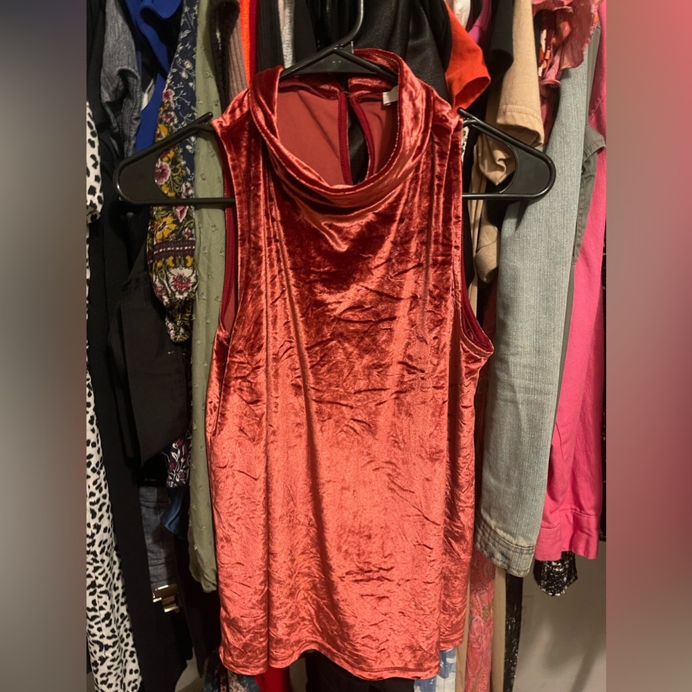 Loft Pink Velvet Tank